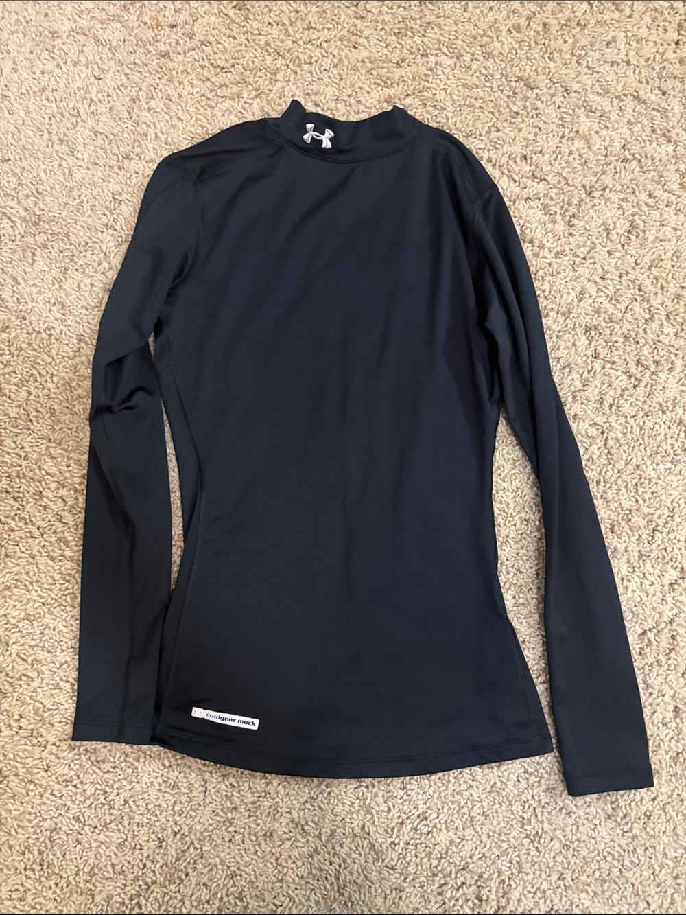 Under Armour Black Long-Sleeve Mock Neck Training Top